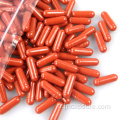 Pilule Capsules Végétariennes Vide Capsule Vide Couleur Orange